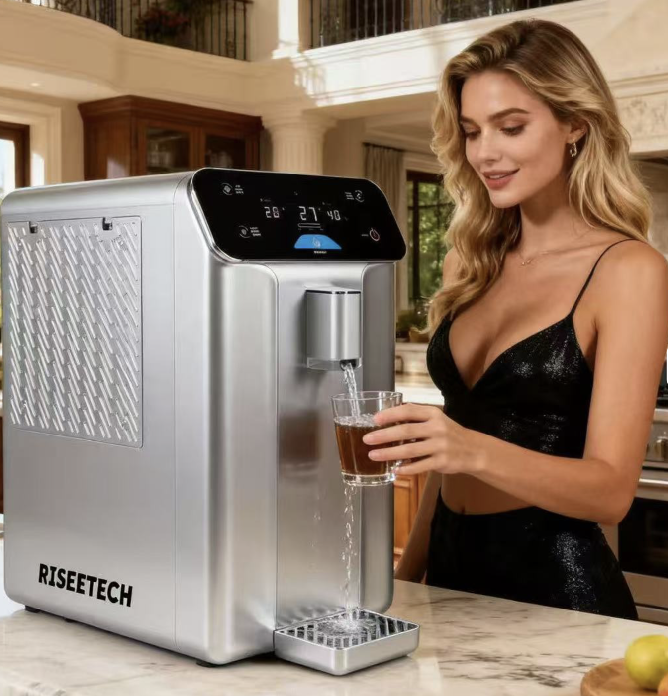 Water-From-Air MODEL A atmospheric water generator dispensing fresh water