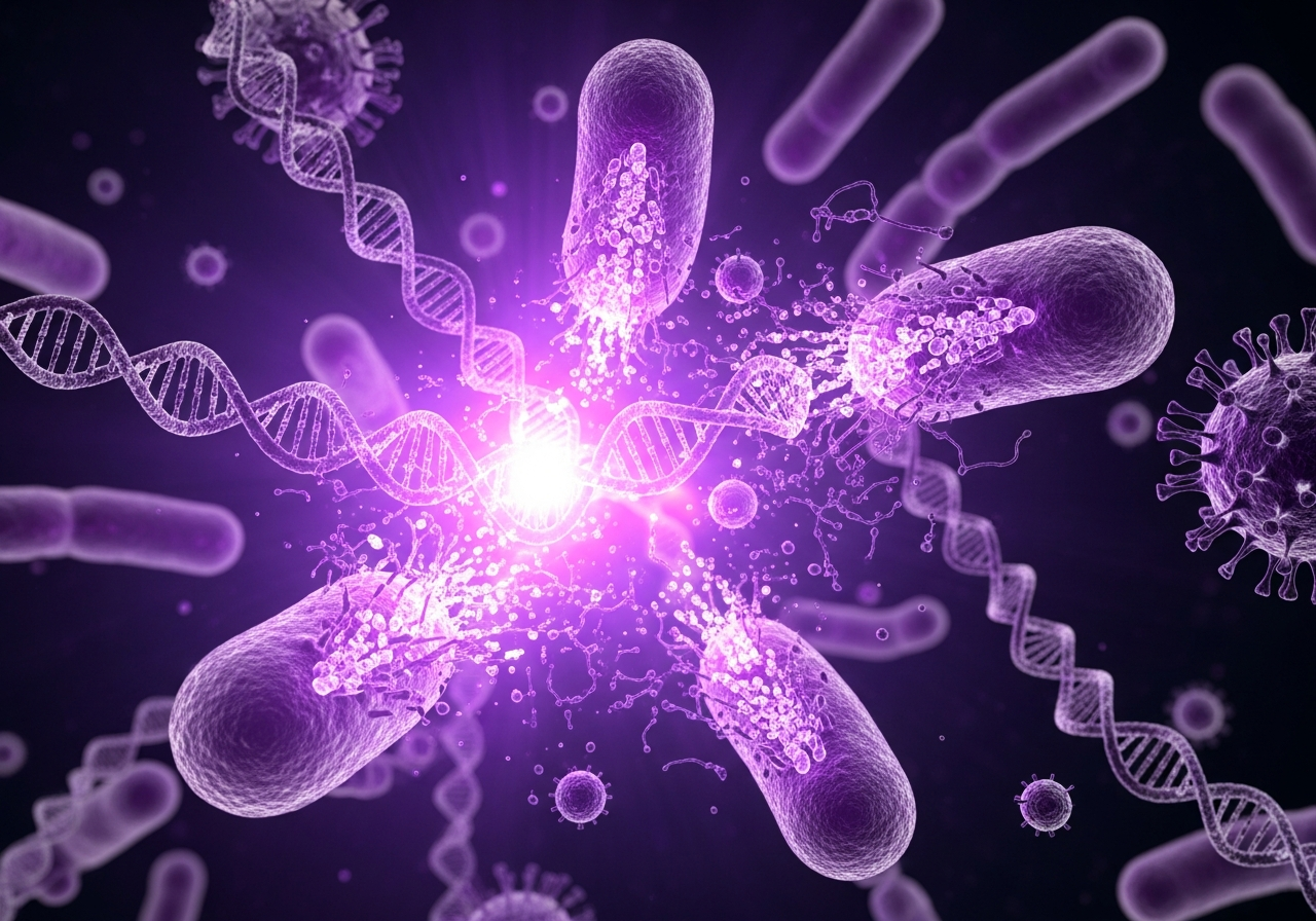 UV-C light damages microbial DNA, leaving microorganisms unable to reproduce.
