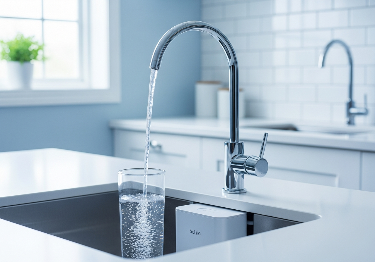 Clean water from a home filtration system