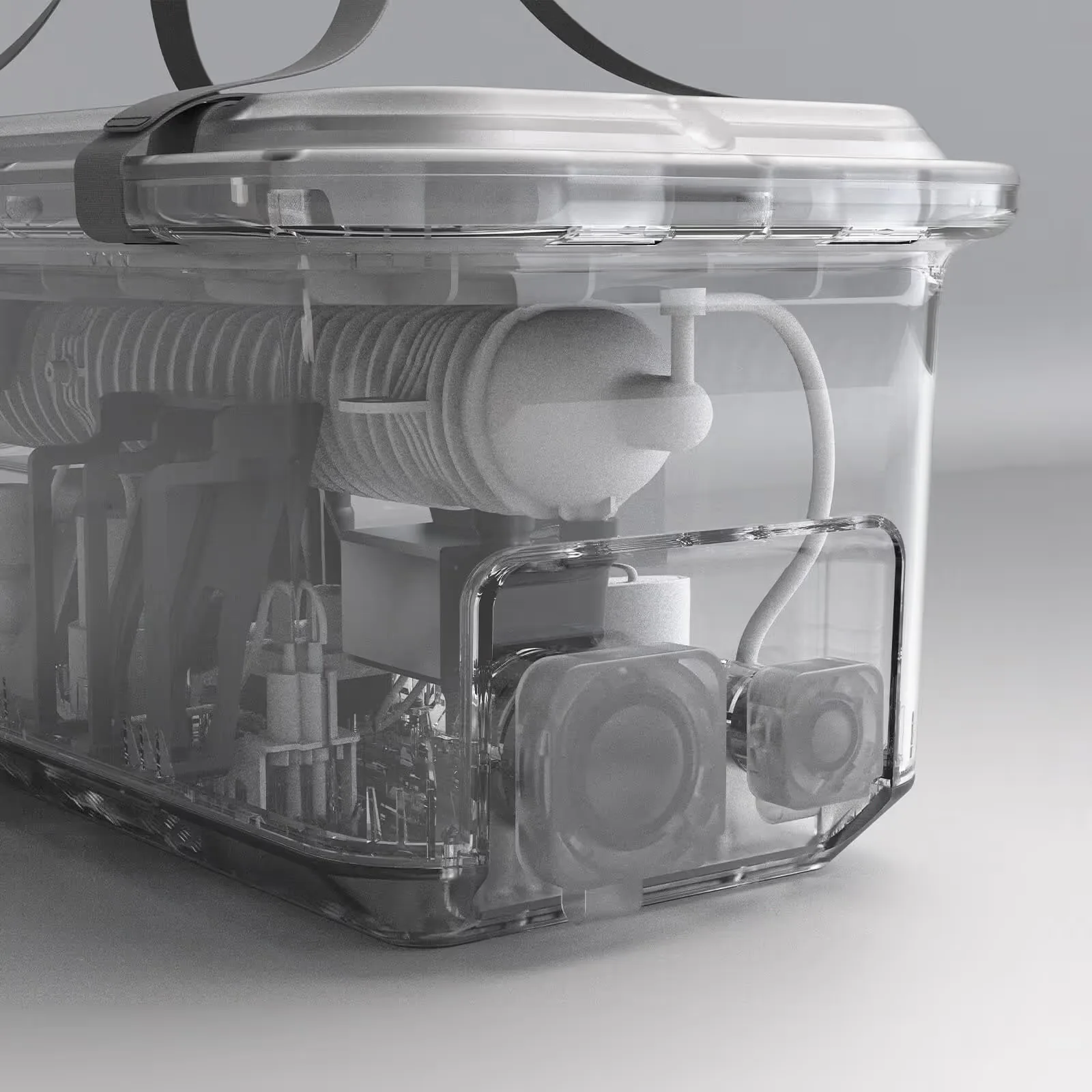Inside the Vital Lyfe Access — membrane, pump and sensors